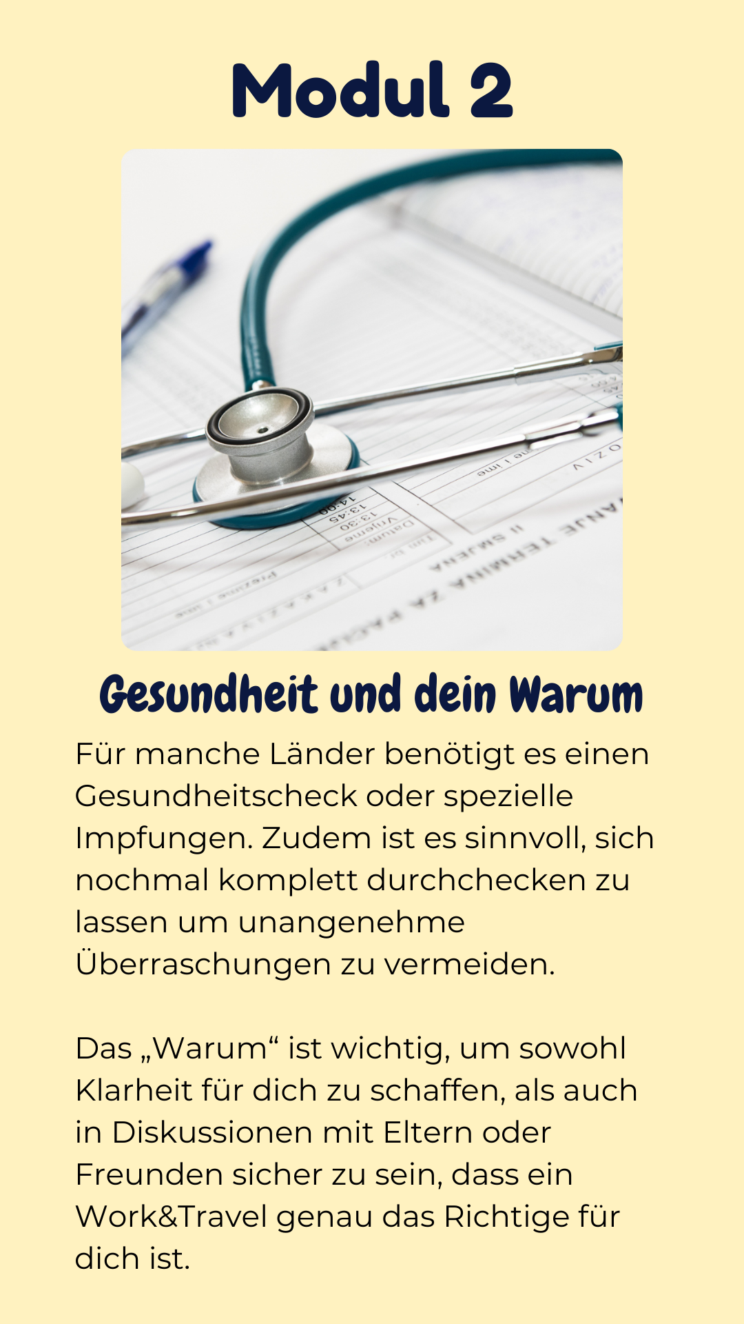 Modul 2: Gesundheit und dein Warum